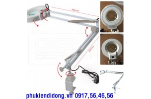 Kính lúp kẹp bàn Quick 228L Đèn LED  